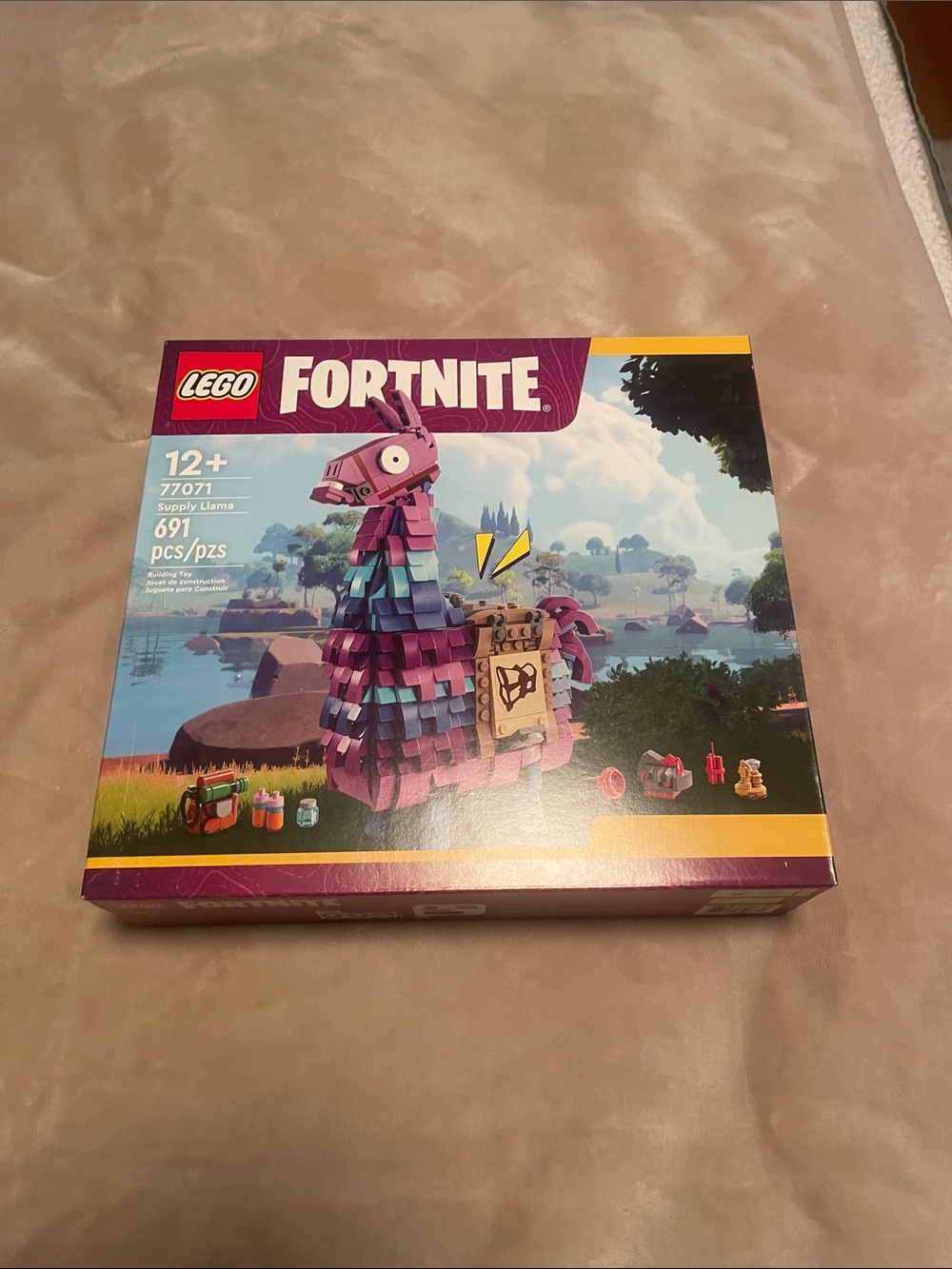 Lego Fortnite Supply Llama - Purple Pink Teal Accents